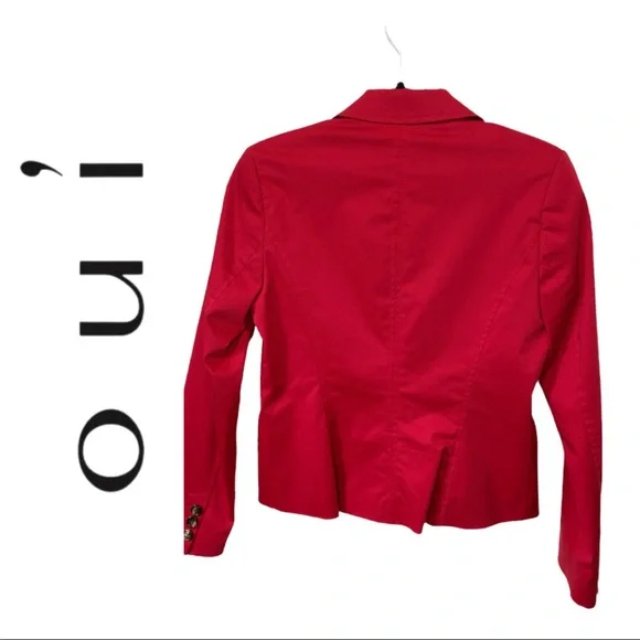 Oui Buttoned Red Jacket - Picture 3 of 5